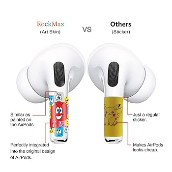 スマホアクセサリー Air pods pro Amazon | ROCKMAX AirPods Pro スキンラップ 蝶 AirPods